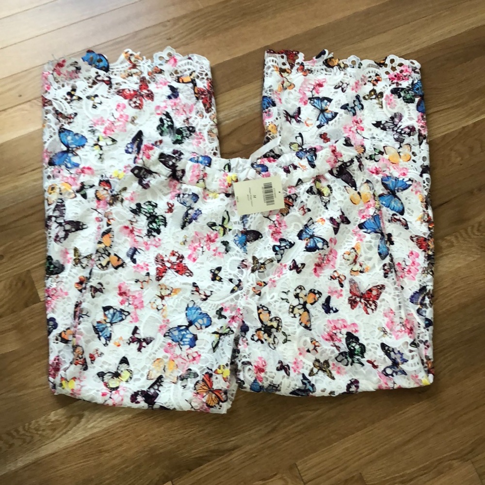 Boston Proper butterfly pants Medium